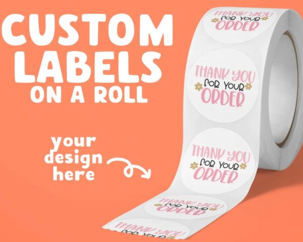 Personalised Wedding Stickers, Wedding Stickers, Wedding Favour, Round Wedding Stickers, Candle Favour Stickers, Labels On A Roll - Image 2