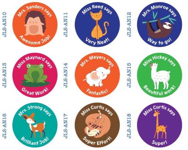 BEST SELLING Personalised Teacher Stickers | Personalised Teacher Merit Stickers | Reward Stickers | Pun Stickers Stickers on a Roll - Image 2