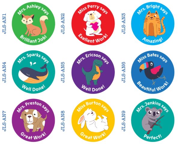 BEST SELLING Personalised Teacher Stickers | Personalised Teacher Merit Stickers | Reward Stickers | Pun Stickers Stickers on a Roll - Image 4