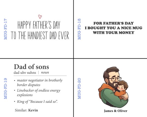 Fathers Day Mug Dad Mug Gifts for Dad Coffee Mug Dad Mugs Funny Dad Gifts from Daughter Son, Happy Birthday Gifts for Dad - Image 8